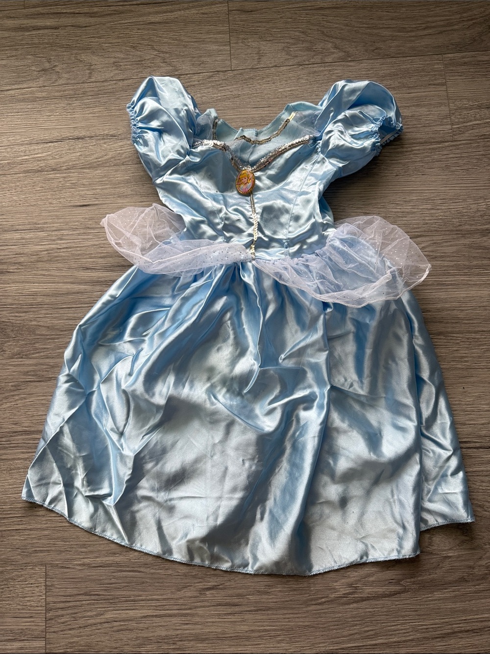 Disney Cinderella Light Blue Princess Costume Dress Size 4-6X